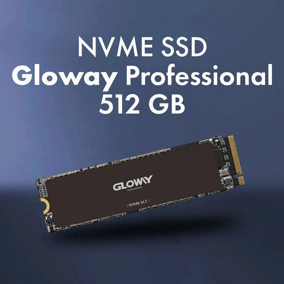 512 ГБ Внутренний SSD-диск Gloway Professional, PCIe 4.0 x4, 2280, M.2, NVMe,