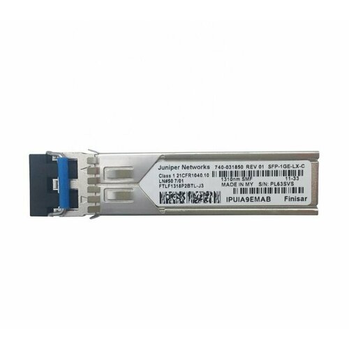 Трансивер Juniper SFP-1GE-LX-C SFP 1000Base-LX 1Gbps 1310nm 10km SMF трансивер cisco glc fe 100lx sfp 100mbps 100base lx mmf 1310nm 10km pluggable minigbic lc