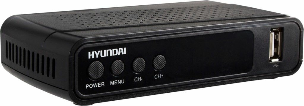 Ресивер DVB-T2 HYUNDAI H-DVB520 черный