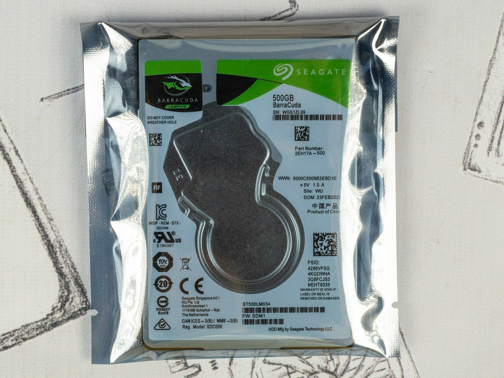 Жесткий диск SEAGATE , 500Гб, HDD, SATA III, 2.5" - фото №15