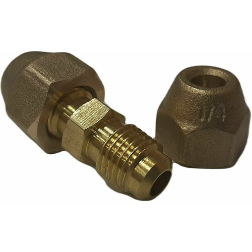 Комплект для соединения медной трубы 14 штуцер 2 гайки 600₽