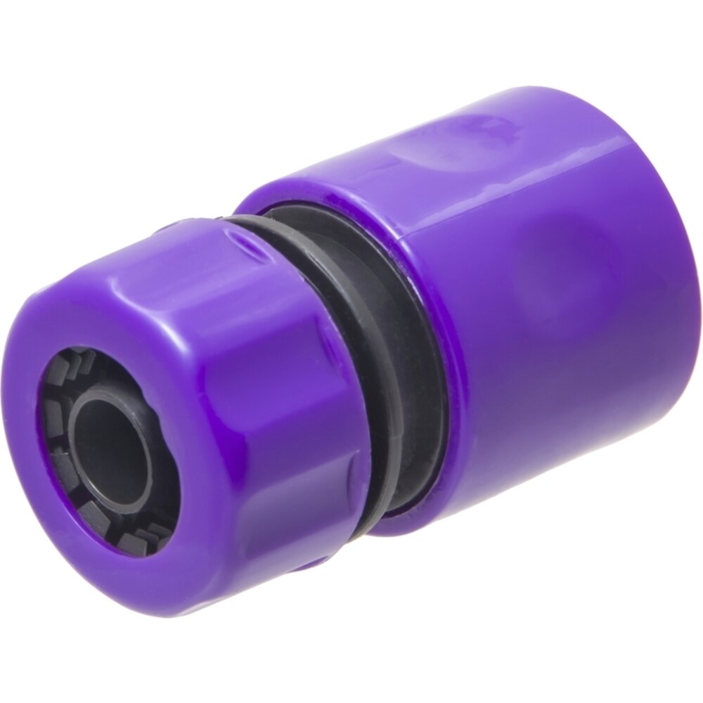 Соединитель без аквастопа для садового шланга 1/2", ABS пластик