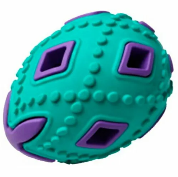 HOMEPET Игрушка для собак Silver series, яйцо бирюзово-фиолетовое, каучук
