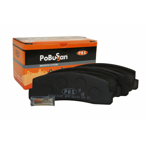 Колодка тормозная передняя ВАЗ 2121 (к-кт 4шт) POBUSSAN арт. PBS2121CP