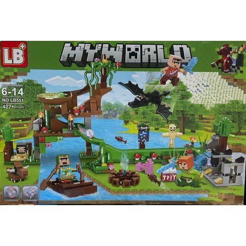 Конструктор My World NOLB551 конструктор lx развивающий для детей майнкрафт minecraft my world lb1101 с led подсветкой 588 деталей совместим с лего