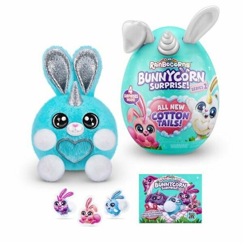 фото Игровой набор сюрпризы в яйце zuru rainbocorns bunnycorn, в ассортименте