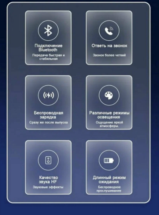 Беспроводная Bluetooth-колонка с подсветкой и зарядкой для iPhone и Android — фото 4