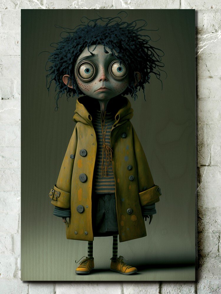 Картина интерьерная на дереве Мультфильм Coraline - 17089