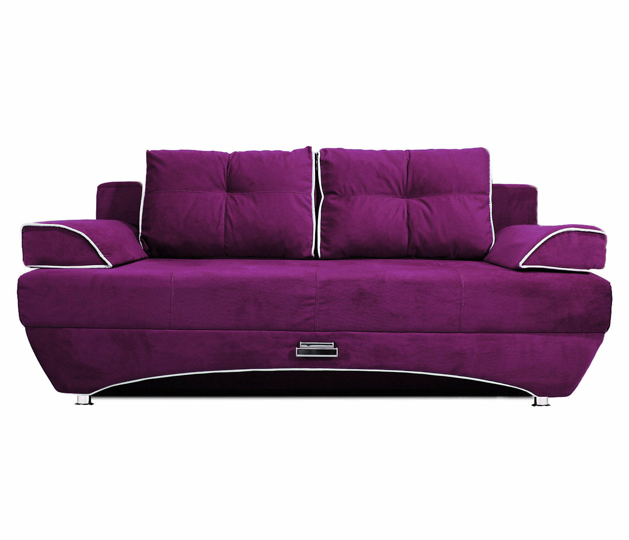 Диван кровать Валенсия фиолетовый Велюр еврокнижка Пружинный блок 150