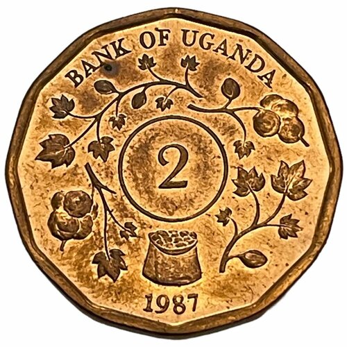 Уганда 2 шиллинга 1987 г. (2) кения 2 шиллинга 1966 г 2