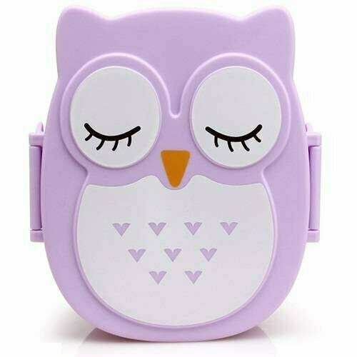 Подарки Ланч-бокс Сова фиолетового цвета 569₽