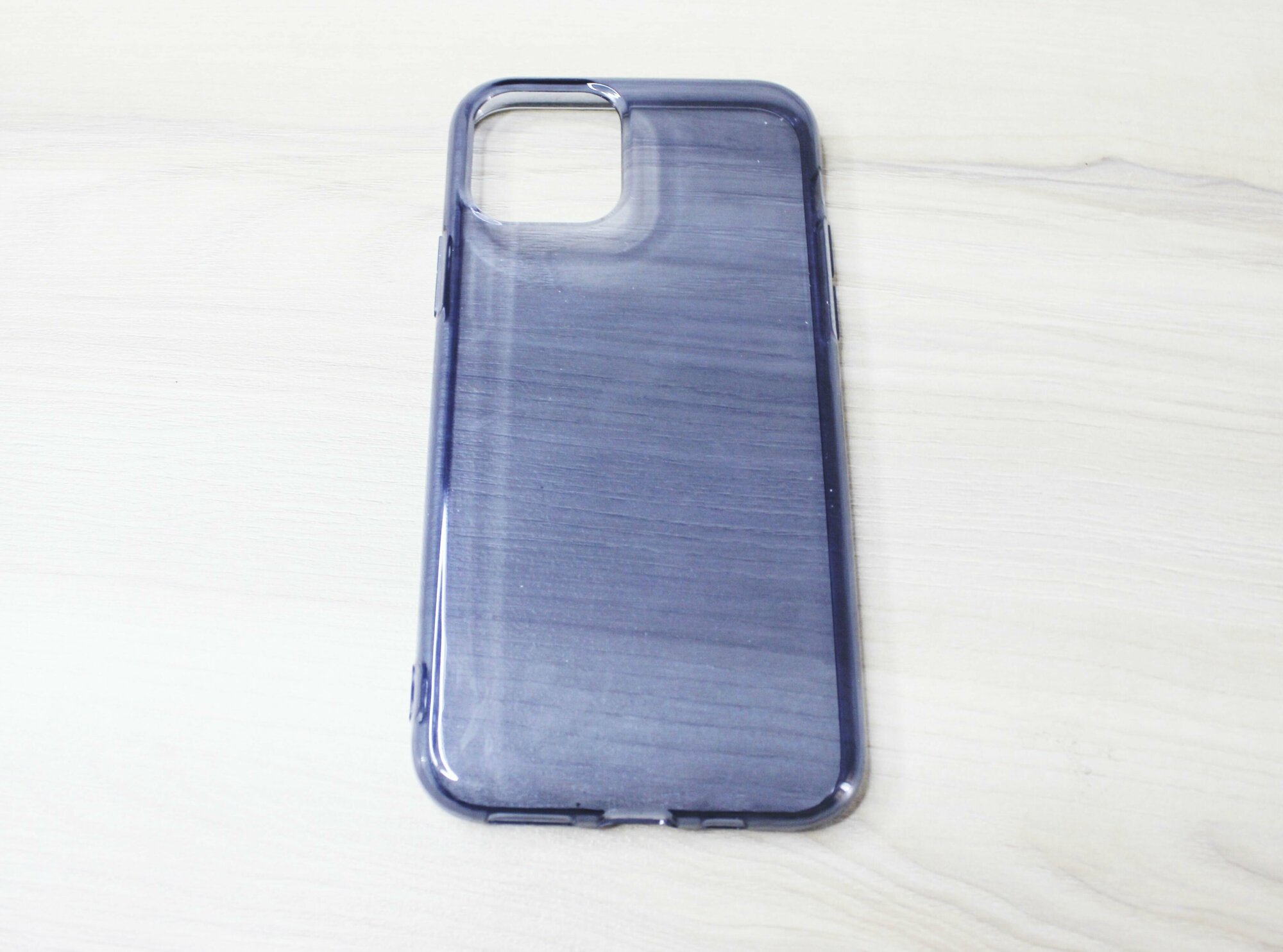 Чехол силиконовый для iPhone 11 Pro прозрачный-синий