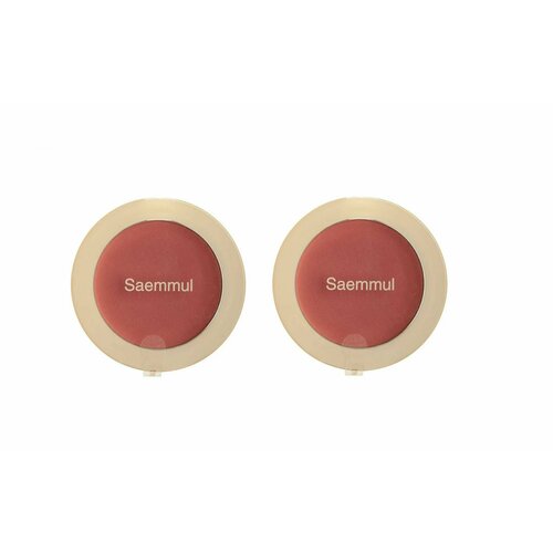 The Saem Румяна компактные Saemmul Single Blusher PK04 Rose Ribbon, 5 гр, 2 шт the saem румяна компактные prism light cr01 full shot