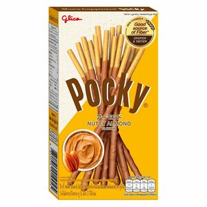 Бисквитные палочки Pocky Nutty Almond со вкусом орехов и миндаля (Таиланд), 36 г