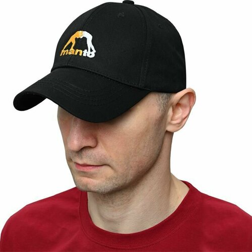 фото Бейсболка manto, размер mens, черный