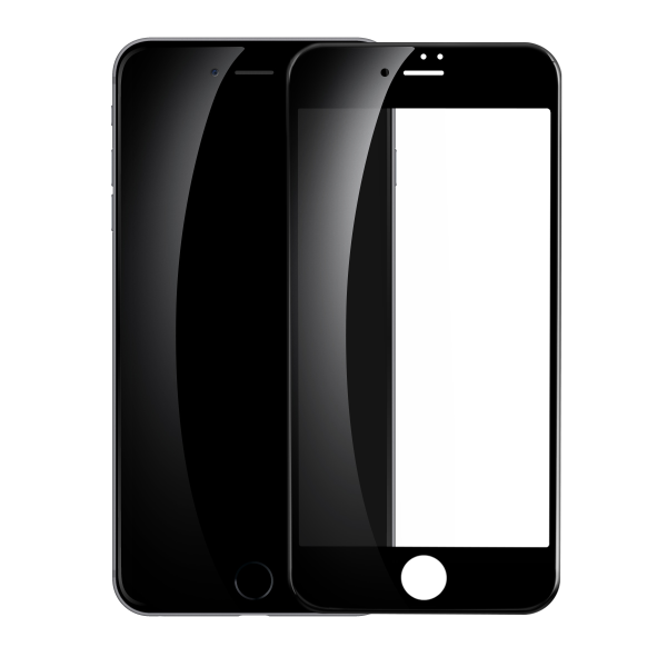 Защитное стекло LuxCase для Apple iPhone 6/7/8 3D (черное) - фото №1