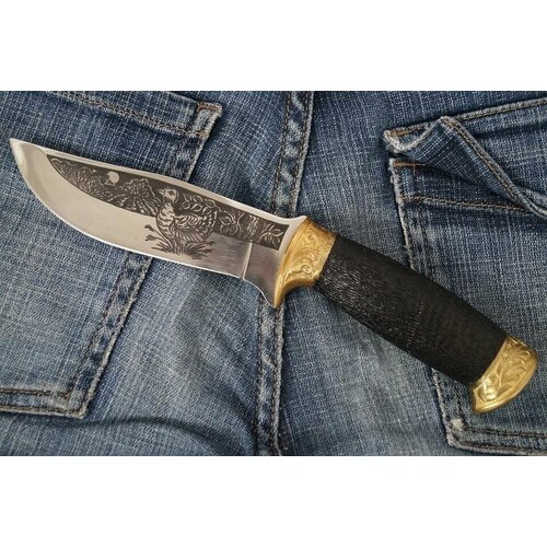 Нож разделочный туристический дрофа, сталь AUS-8, рукоять Орех-Латунь кизлярский нож туристический дрофа сталь aus 8 рукоять орех