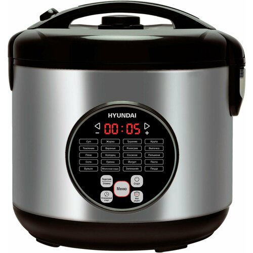 Мультиварка Hyundai HYMC-1615 5л 900Вт серебристыйчерный 487600₽