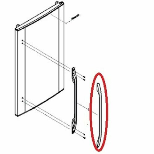 Panasonic CNRAE-11679NW Накладка ручки двери холодильника NR-B461XZ-W3 NR-B461YZ-W3 NR-B521X-N5 NR-B