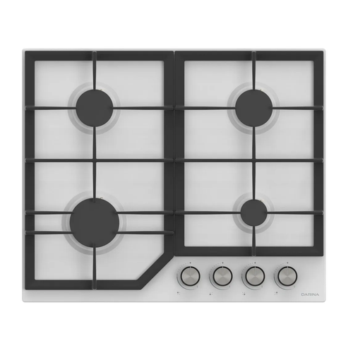 газовая варочная поверхность darina 1t38 bgm 341 12 at антрацит Газовая варочная поверхность Darina ER4 BGM 341 12 W белый