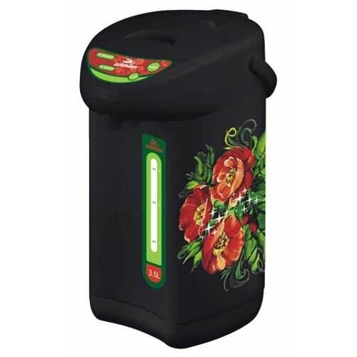 Электрочайник-термос термопот Добрыня DO-487 Хохлома 45л 750Вт нержавеющая сталь 395500₽