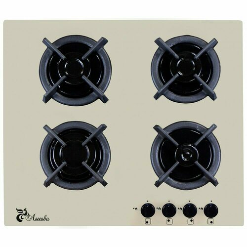 Газовая варочная панель Лысьва GR0460G00 кремовая ПГВ 43 К 1459500₽