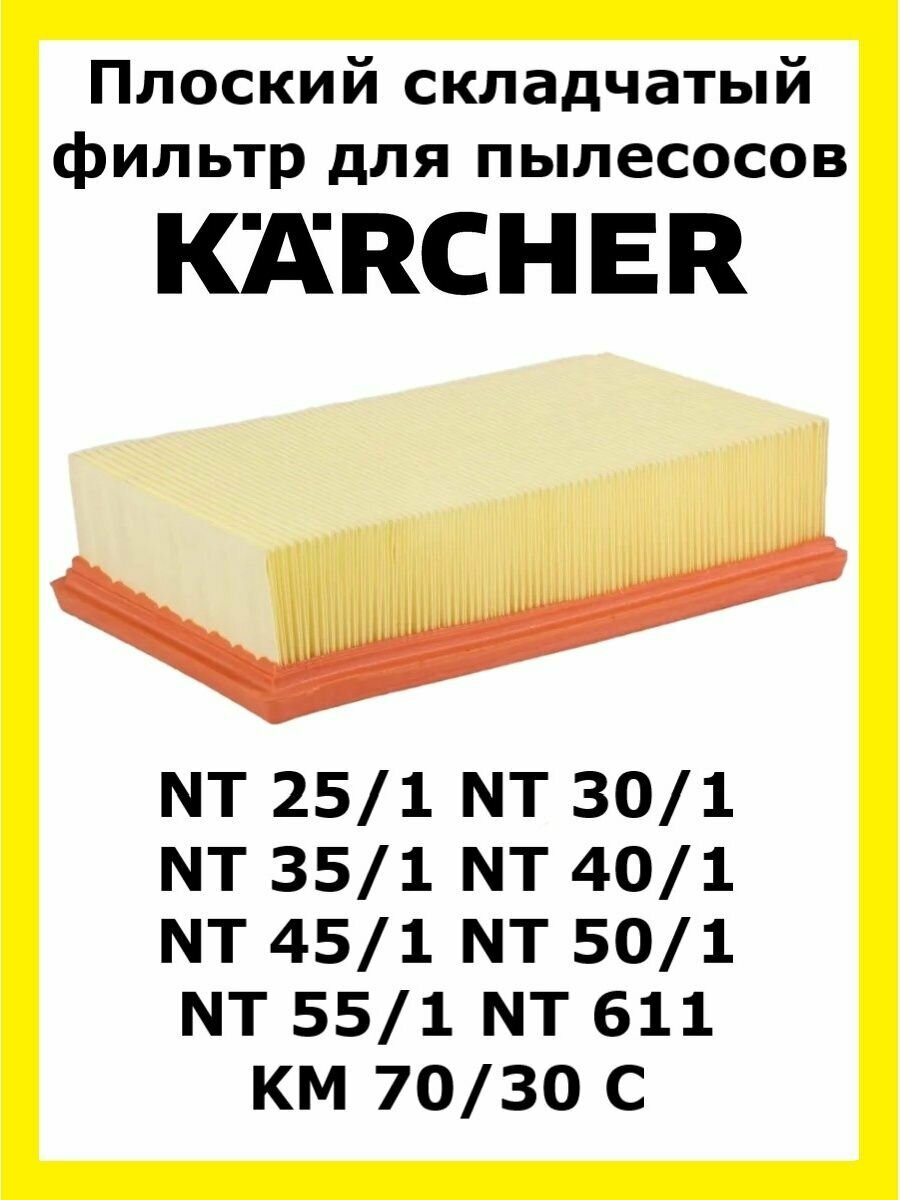 Фильтр для пылесосов Karcher серии NT25, NT35.