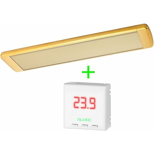 Инфракрасный обогреватель Алмак ИК-8 800 Вт золотой с терморегулятором Almac IMA 10 549000₽
