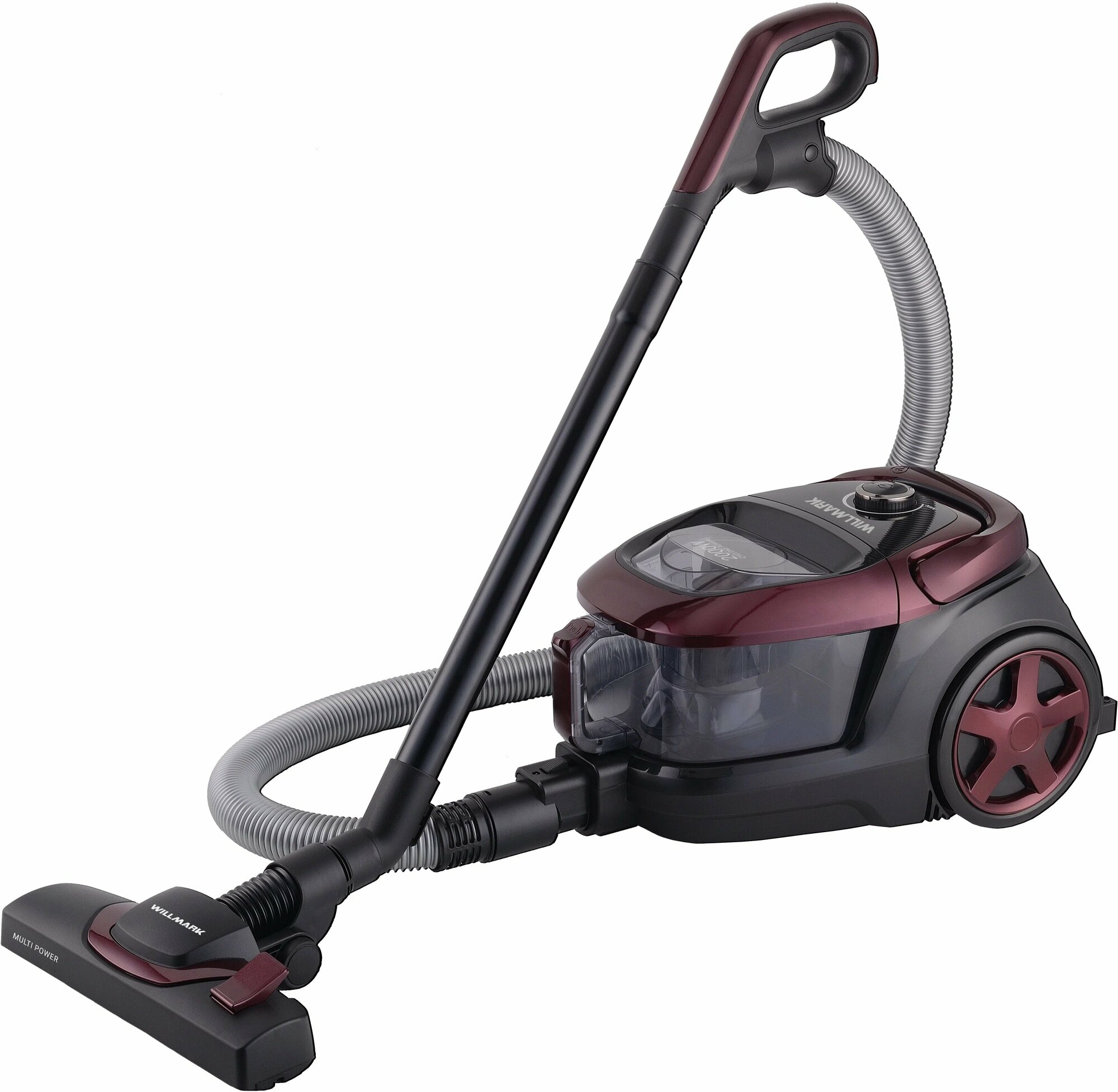 фото Пылесос WILLMARK VC-2630CYM бордовый