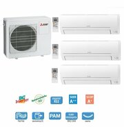 Mitsubishi Electric Мульти сплит система Mitsubishi Electric MXZ-3HA50VF+MSZ-HR25VF+MSZ-HR35VF+MSZ-HR25VF (25м2+25м2+35м2)