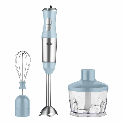 Кухонный комбайн с ручным блендером MARTA MT-1565 светлый аквамарин 128400₽