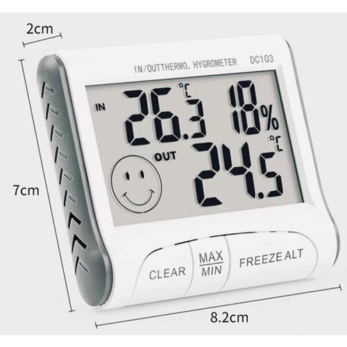 Метеостанция Xiaomi Цифровой ЖК-дисплей Крытый Открытый термометр гигрометр Влажность Температура проводной Метеостанция метр тестер с зондом 121100₽