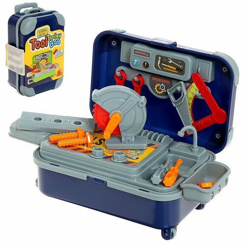 Набор детских инструментов Чемодан на колесах цвет микс 611₽