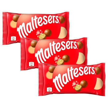 Шоколадные шарики драже Maltesers, легендарный вкус как в школьные годы (3шт), 37г,