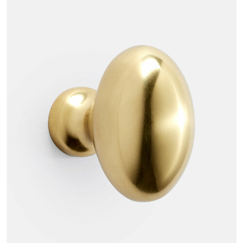 Ручка-кнопка Rejuvenation Medium Oval Medium Oval d.3.2 Aged Brass 283836 (C100307)