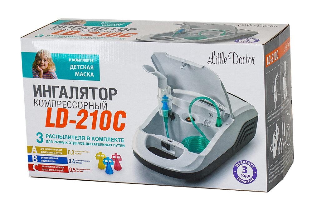 Ингалятор Little Doctor (Литл Доктор) LD-210C компрессорный Little Doctor International - фото №16