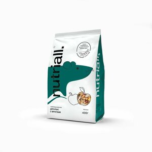 Фото Nutriall Полнорационный корм для крыс с фруктами 400гх14шт