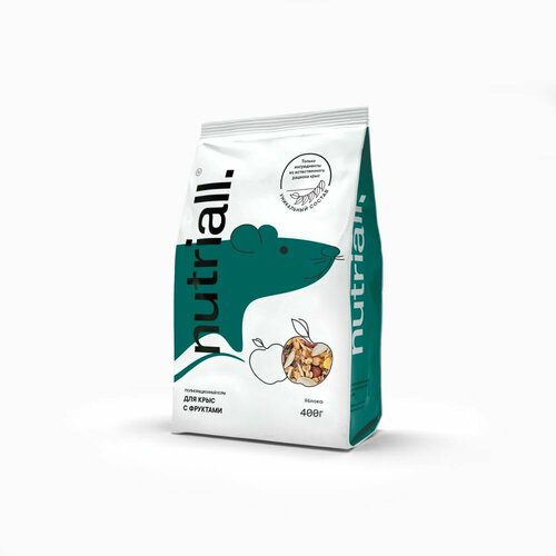 Nutriall Полнорационный корм для крыс с фруктами 400гх14шт