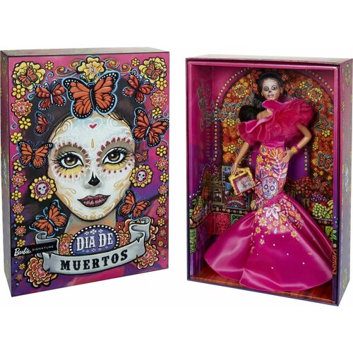 Кукла Barbie Dia De Muertos 2023 (День мертвых кукол)-HJX14 модная кукла monster high howliday skelita calaveras d a de muertos скелита калаверас