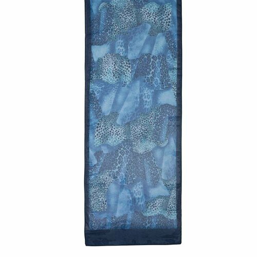 Шарф Roby Foulards, 160х40 см, синий