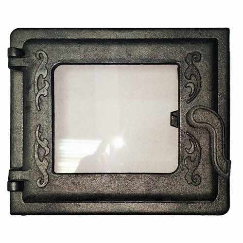 Дверца топочная печная чугунная со стеклом ДТ-3 270 х 230 мм 5299₽