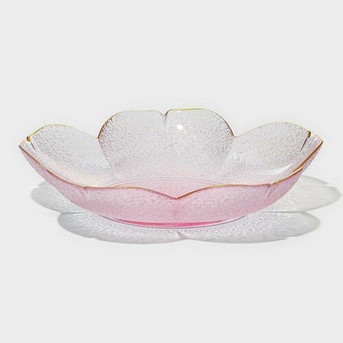 Салатник стеклянный фигурный Фиалка 280 мл 1735 см 1130₽