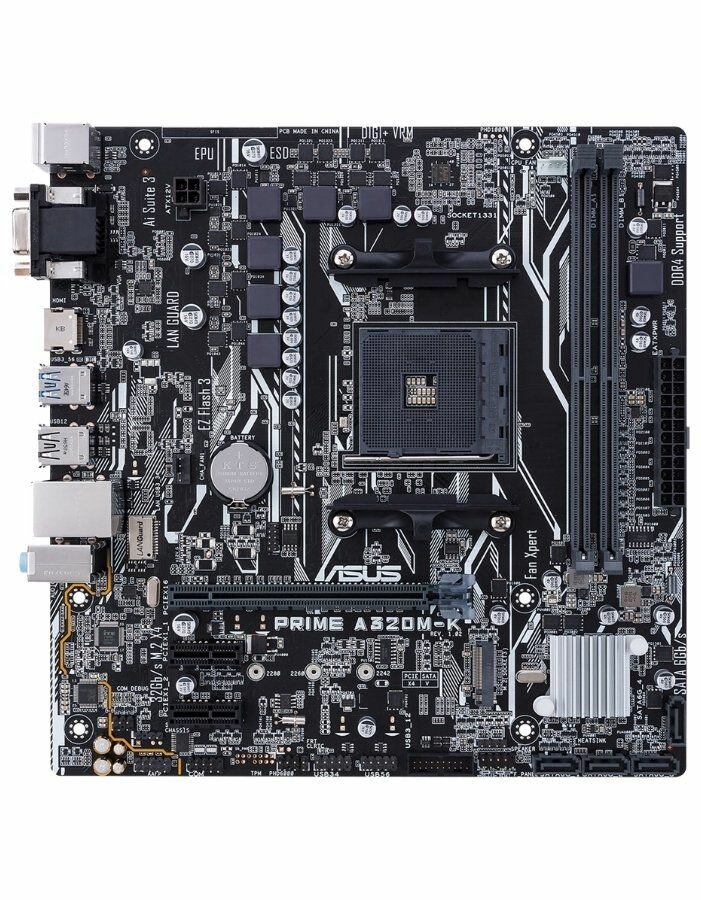 Материнская плата Asus PRIME A320M-K Socket AM4 (90MB0TV0-M0EAY0)