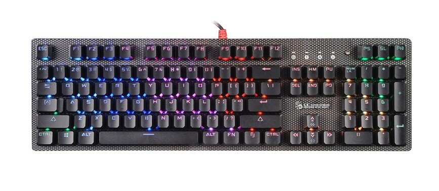 Игровая клавиатура механическая Bloody B810R Blue Switch Black USB