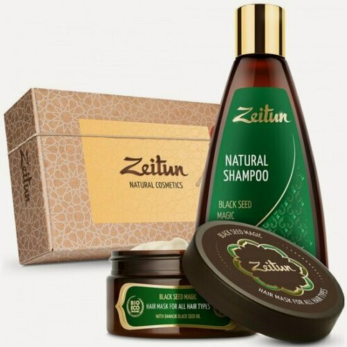 Изображение товара Подарочный набор Zeitun Магия Черного тмина для оздоровления волос (Шампунь+Маска для волос)