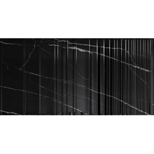 Плитка настенная Орлеан черная рельеф 30х60 Axima