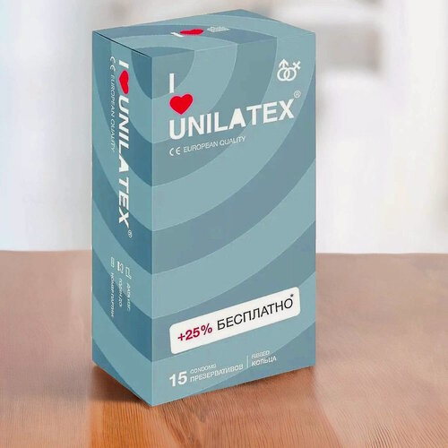 Изображение товара Презервативы Unilatex Ribbed, 15 шт.