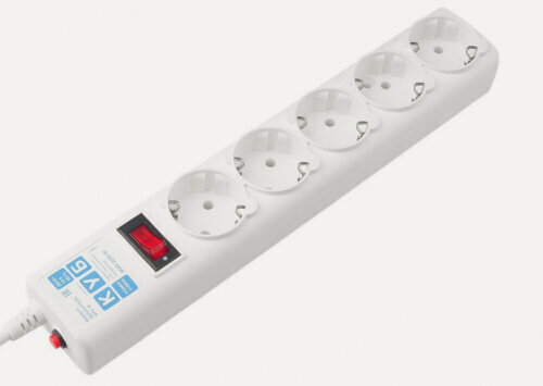 Изображение товара POWER CUBE Сетевой фильтр Power Cube PowerCube 5м 5 розеток 10А (белый)