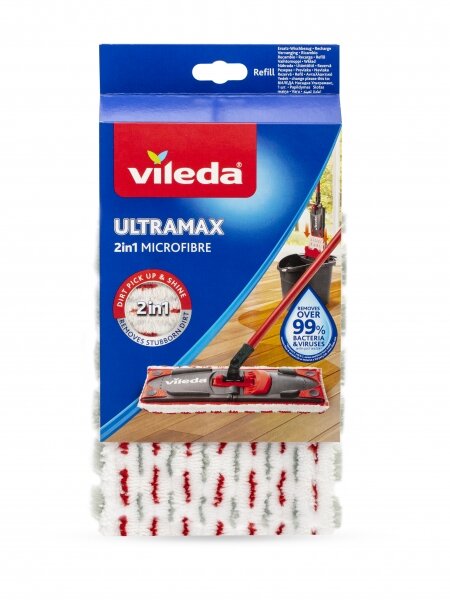 Насадка для швабры сменная Vileda "Ультрамакс" 2 в 1, 36х14 см, микрофибра — фото 1