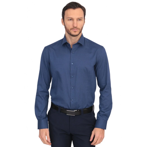 Рубашка GroStyle, размер 43/188, синий рубашка grostyle размер 43 188 голубой